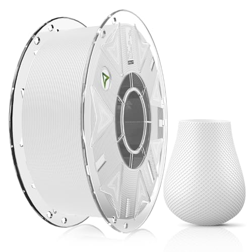 Creality Hyper PLA Filament RFID 3D Printer Filament:High Speed 30-600mm/s,1kg(2.2lbs) Spool Support CFS 1.75 mm, Fits for Most 3D Printers and K2 Plus Combo,White PLA