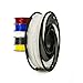 Gizmo Dorks Flexible TPU Filament for 3D Printers 3mm (2.85mm) 200g, White