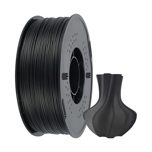 Kingroon Carbon Fiber ABS Filament 1.75mm, High Strength & Heat Resistant for Functional Prototypes, Mechanical Parts - 1kg Spool, Black
