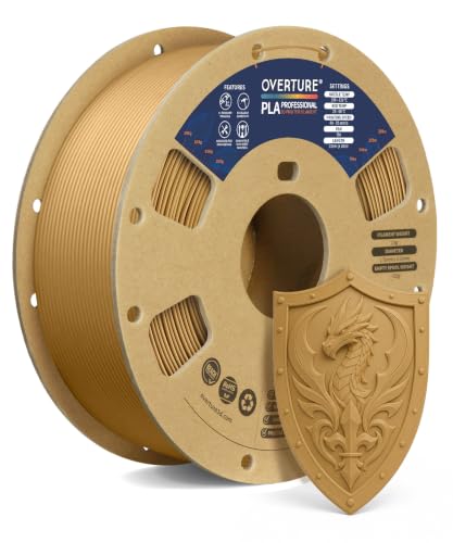 OVERTURE PLA Plus (PLA+) 3D Printer Filament 1.75mm, 1kg Brown