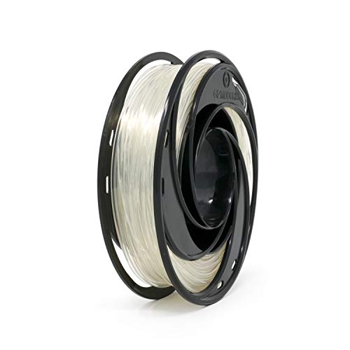 Gizmo Dorks Nylon Filament for 3D Printers 3mm (2.85mm) 200g, Natural Clear