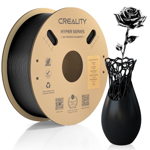 Official Creality Hyper ABS Filament 1.75mm, 3D Printer Filament ABS for High Temperature Resistance, 1kg(2.2lb)/Spool, Dimensional Accuracy ± 0.05 mm, Fits for Most 3D Printers