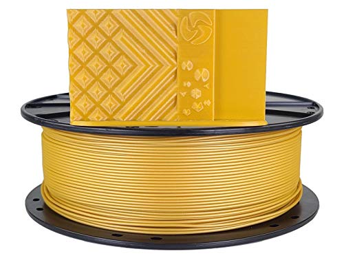 3D-Fuel Standard PLA+ Filament for 3D Printing, Made in The USA, 3D Printer Filament, Dimensional Accuracy +/- 0.02 mm, 1.75 mm, 1 kg Spool, Metallic Gold