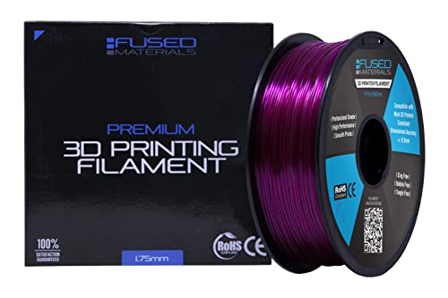 Fused Materials PETG 3D Printer Filament Fused Materials - 1kg Spool, 1.75mm, Dimensional Accuracy +/- 0.03 mm