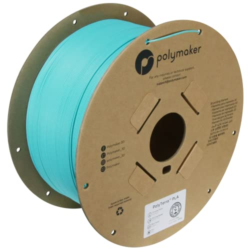 Polymaker Matte PLA Filament Arctic Teal 1.75mm 1kg 3D Printing Filament, PolyTerra 3D Printer Filament