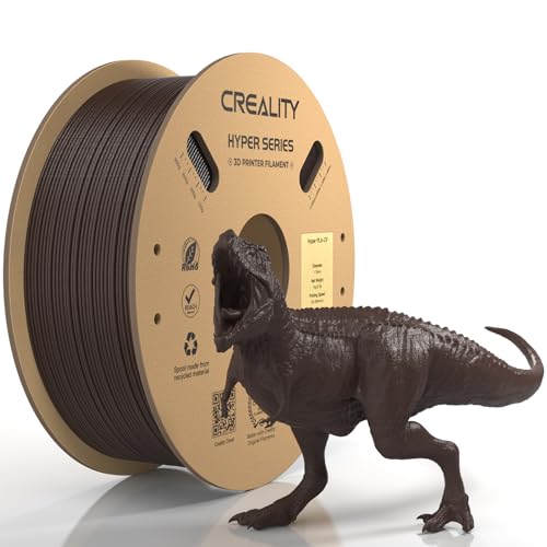 Official Creality Hyper PLA-CF (Carbon Fiber) Filament 1.75mm, High Speed PLA-CF 30-300mm/s 3D Printer Filament, Dimensional Accuracy +/-0.02mm, Fit Most FDM 3D Printers，1KG(2.2lbs) Spool Ochre