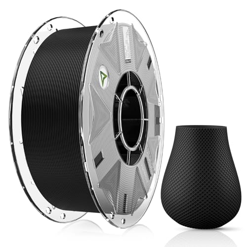 Creality Hyper PLA Filament RFID 3D Printer Filament:High Speed 30-600mm/s,1kg(2.2lbs) Spool Support CFS 1.75 mm, Fits for Most 3D Printers and K2 Plus Combo,Black PLA