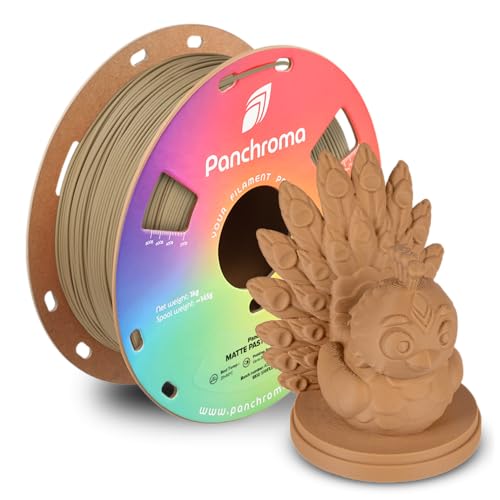 Polymaker Panchroma Matte PLA Filament 1.75mm, High Speed Pastel Peanut PLA 1kg (2.2 lbs), Formerly Polyterra Clog-Free 3D Printer Filament, Accuracy +/- 0.02mm, Fits FDM Printers