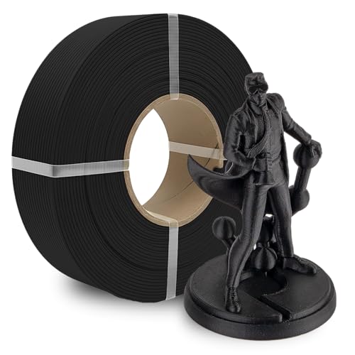 Polymaker Panchroma Refill Spool Matte Charcoal Black PLA 3D Printing Filament Refill, Compatible with All Reusable Spools and All Major FDM 3D Printers, Tangle-Free, Vibrant Colors, 1.75mm 1kg