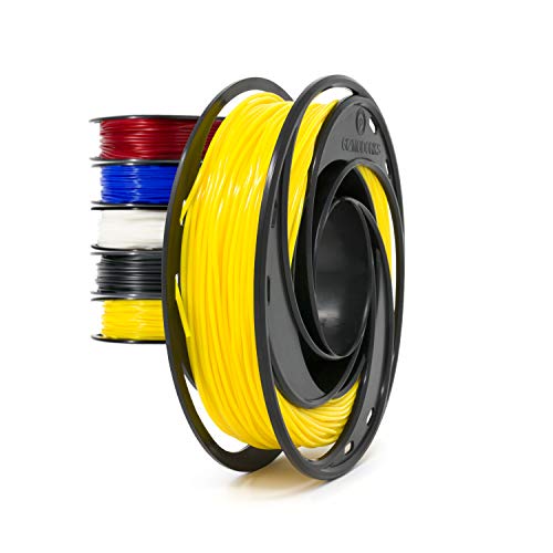 Gizmo Dorks Flexible TPU 3D Printer Filament 1.75mm 200g, Yellow