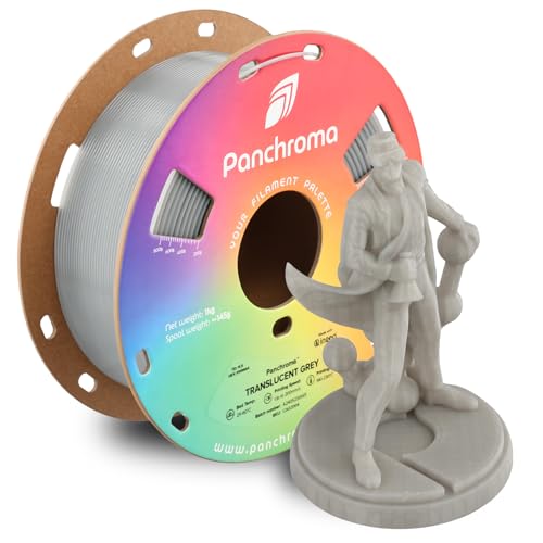 Polymaker Panchroma Translucent PLA Filament, Translucent Grey 1.75mm 3D Printing Filament, 3D Printer PLA Filament, Fit Most FDM 3D Printers, 1kg Spool (2.2lbs)