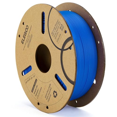 ELEGOO PLA Filament 1.75mm Dark Blue 1KG, 3D Printer Filament Dimensional Accuracy +/- 0.02mm, 1kg Cardboard Spool(2.2lbs) 3D Printing Filament Fits for Most FDM 3D Printers