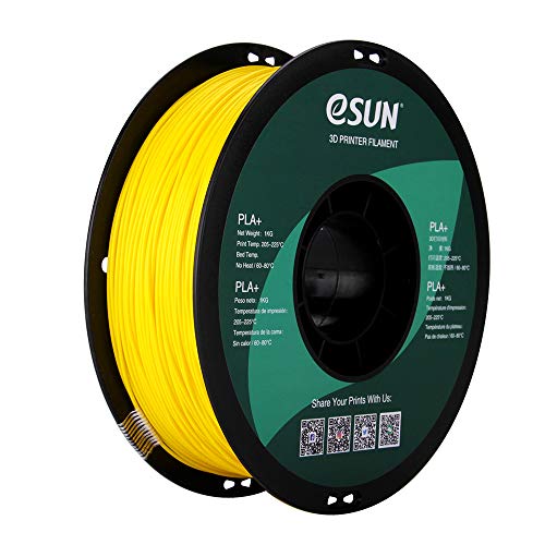 eSUN PLA PRO (PLA+) 3D Printer Filament, Dimensional Accuracy +/- 0.03 mm, 1kg Spool, 1.75mm, Yellow