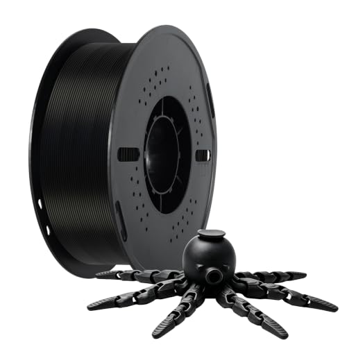 Kingroon Black PLA Filament 1.75mm 3D Printer Filament Pla Filament 1kg Filament Dimensional Accuracy +/- 0.02mm, Fit Most FDM Printer