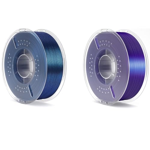 PLA Filament Galaxy Peacock Blue 1KG & PLA Filament Galaxy Purple 1KG