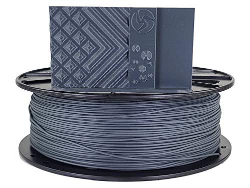 3D-Fuel Standard PLA+ Filament for 3D Printing, Made in The USA, 3D Printer Filament, Dimensional Accuracy +/- 0.02 mm, 1.75 mm, 1 kg Spool, Charcoal Gray