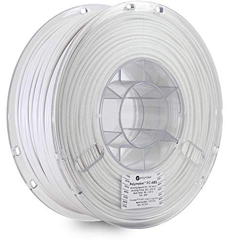 Polymaker 2.85mm(3mm) PC-ABS Filament White Polycarbonate Filament 2.85mm 1kg, Tough and Heat Resistant Stronger Than ABS Filament PC Filament 2.85mm