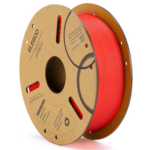 ELEGOO PLA 3D Printer Filament 1.75mm Red 1KG