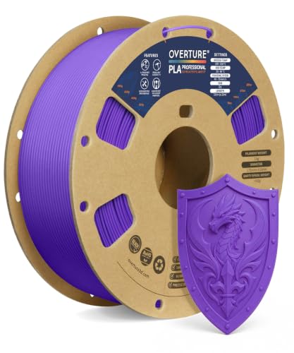 OVERTURE PLA Plus (PLA+) 3D Printer Filament 1.75mm, 1kg Purple