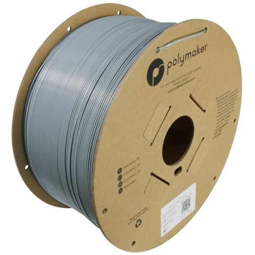 Polymaker ASA Filament 1.75mm Grey, 3kg ASA 3D Printing Filament, Heat & Weather Resistant - ASA 3D Printer Filament Perfect for Printing Outdoor Functional Parts