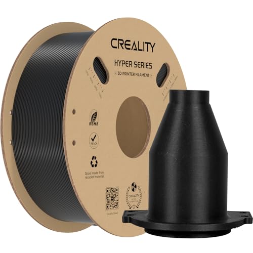 Creality Hyper ABS Filament 1.75mm, High-Temperature Resistant, High Impact Strength, Stable Printing Performance, +/- 0.05mm Accuracy (Black)