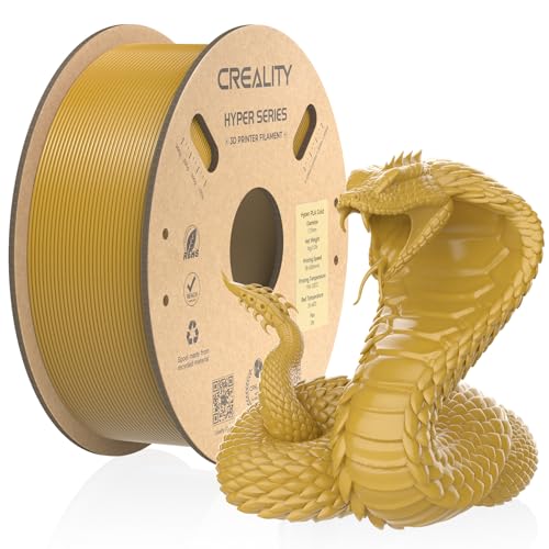 Official Creality Hyper PLA Filament 3D Printer Filament, Creality PLA 3D Printing Filament for High-Speed Printing, Dimensional Accuracy +/-0.02mm, 2.2lbs/Spool