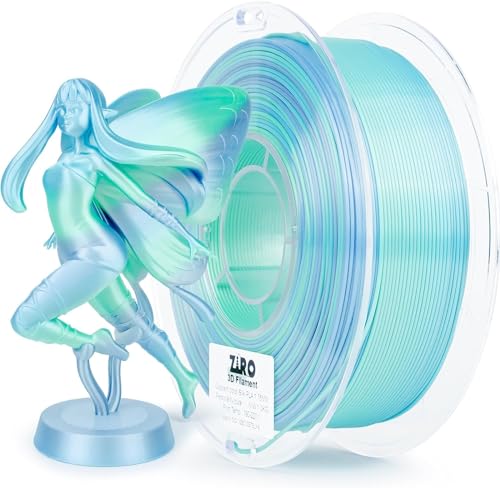 ZIRO Silk Fast Color Changing PLA Filament, Accuracy +/-0.03mm, Pure