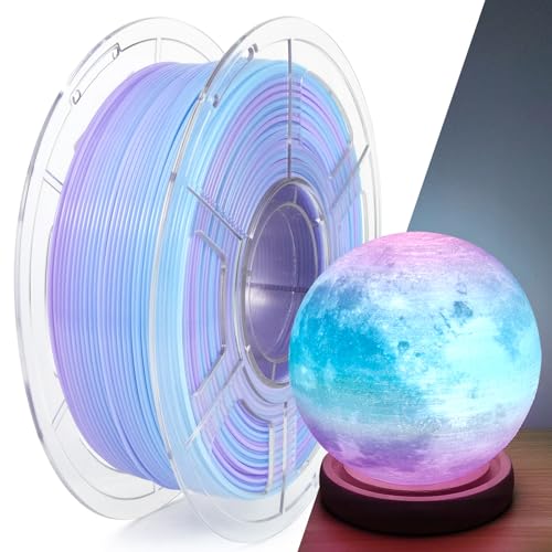 IEMAI Translucent PETG 3D Printer Filament 1.75mm 1kg Blue-Purple Gradient