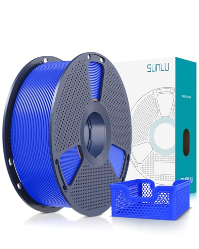 SUNLU Upgrade PLA+2.0 3D Printer Filament, High Speed PLA Plus Filament 1.75mm, 30mm/s - 600mm/s Print Range, Tougher and Stronger, Dimensional Accuracy +/-0.02mm, 1KG Spool(2.2lbs), Blue