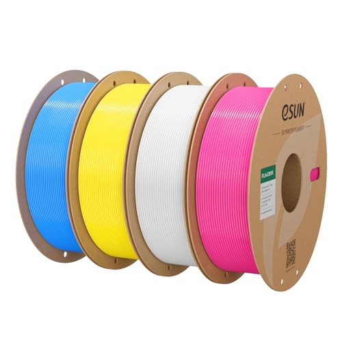 eSUN PLA Plus Filament CMYK Lithophane 3D Printer PLA Pro Filament 1.75mm Dimensional Accuracy +/- 0.03mm, 4 * 1kg per Carboard Spool, Cyan+Yellow+White+Magenta