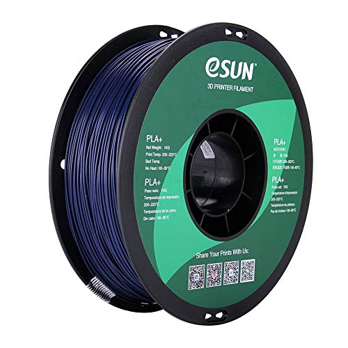 eSUN PLA PRO (PLA+) 3D Printer Filament, Dimensional Accuracy +/- 0.03 mm, 1kg, Plastic Spool, Dark Blue