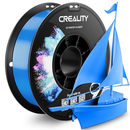 CREALITY PETG Filament 1.75mm 3D Printer Filament, 1kg (2.2lb) Neatly Wound Spool, Dimensional Accuracy ±0.03mm, 2025 Latest Batch, Fit for Ender, Bambu Lab, Anycubic,ELEGOO FDM Printers, Digital Blue