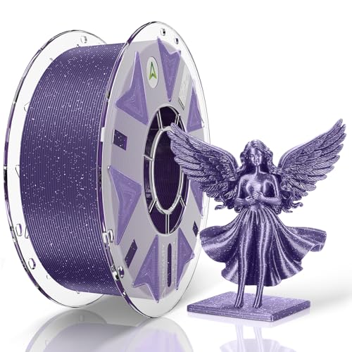 Creality RFID Hyper PLA Filament, 3D Printer Filament: with High Speed Printing 30-600mm/s, Spool Support CFS 1.75 mm,1kg(2.2 lbs) Hyper PLA for Most 3D Printer and K2 Plus Combo,Starry Purple
