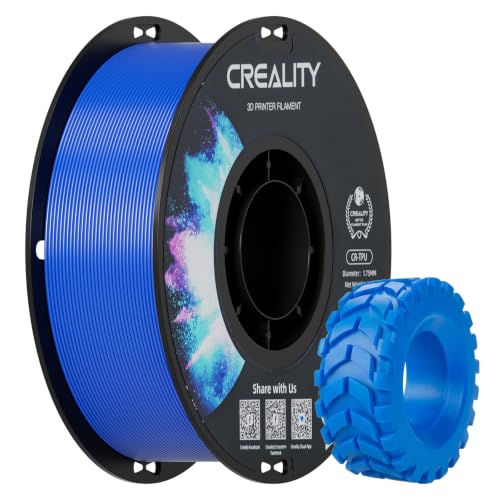 Creality TPU 95A Flexible 3D Printer Filament 1.75mm, 1kg Blue