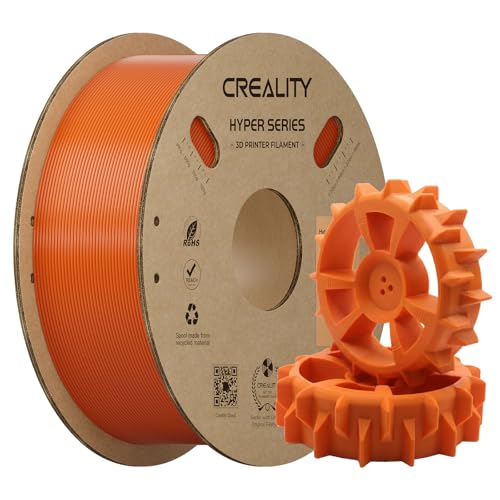 Creality ABS Filament 1.75mm 1KG, High-Speed 3D Printer ABS Filament Up to 350mm/s, High Impact Resistance, Odorless Non-Toxic and Without Stringing or Clogging, Fit Most FDM 3D Printers, Orange