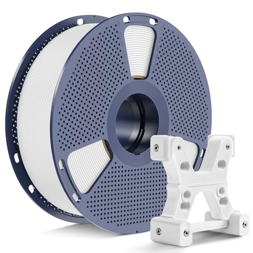 PETG Filament 1.75mm, Ultra Tough, Heat Optimized, Odorless, 1kg(2.2lbs) SUNLU PETG 3D Printer Filament, Dimensional Accuracy +/- 0.02mm, White