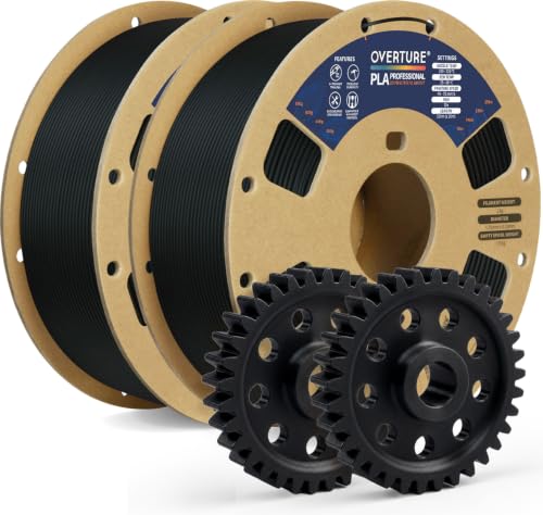 OVERTURE 2KG Bundle PLA Plus (PLA+) 3D Printer Filament 1.75mm