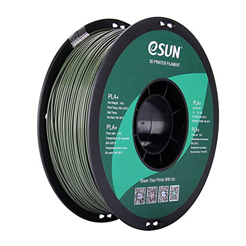 eSUN PLA PRO (PLA+) 3D Printer Filament, Dimensional Accuracy +/- 0.03 mm, 1kg, Plastic Spool, 1.75mm, Olive Green