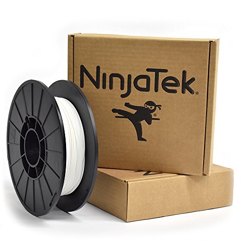 NinjaTek - 3DCH0017505 3DCH00117505 Cheetah TPU Filament, 1.75mm, TPE.5kg, Snow (White) (Pack of 1)