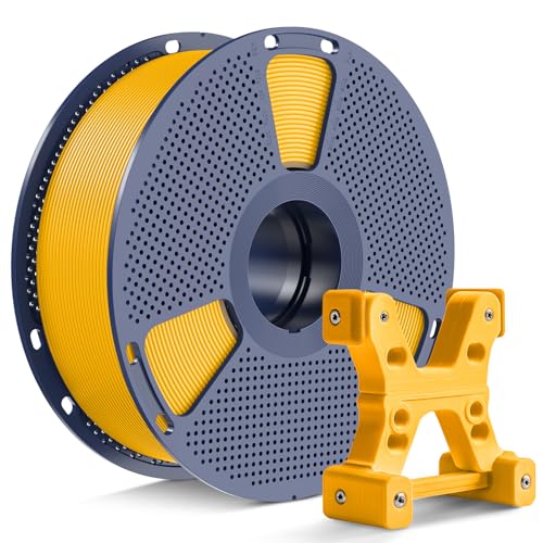 PETG Filament 1.75mm Mango Yellow, Ultra Tough, Heat Optimized, Odorless, 1kg(2.2lbs) SUNLU PETG 3D Printer Filament, Dimensional Accuracy +/- 0.02mm, Yellow