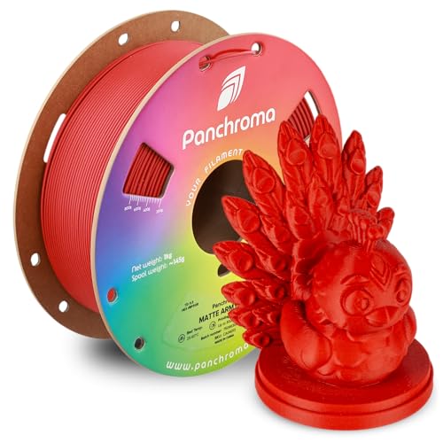 Polymaker Panchroma Matte PLA Filament, Army Red 1.75mm 1kg 3D Printing Filament, Formerly Polyterra Matte, Fits Most FDM 3D Printers, 1kg Spool (2.2lbs)