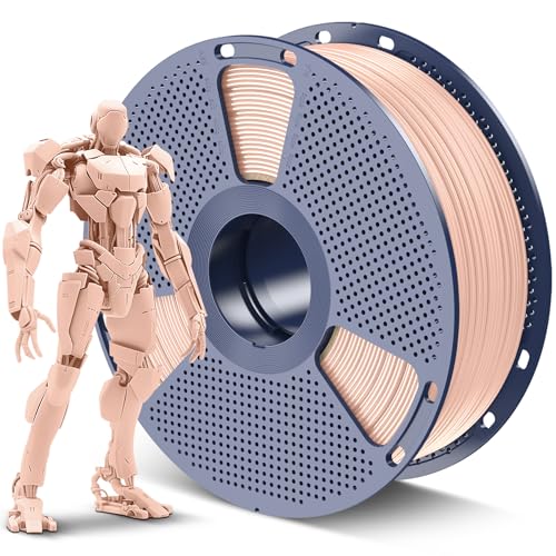 SUNLU ABS Filament 1.75mm, Highly Resistant Durable ABS 3D Printer Filament ±0.02mm, Fit Most FDM 3D Printers, Good Vacuum Packaging, 1kg Spool (2.2lbs), Strong ABS Filament 1.75, Skin Beige