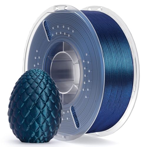 ELEGOO PLA Filament 1.75mm Galaxy Peacock Blue 1KG, Shiny 3D Printer Filament Dimensional Accuracy +/- 0.02mm, 1kg Spool(2.2lbs) 3D Printing Filament Fits for Most FDM 3D Printers