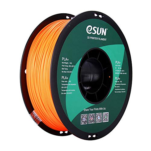 eSUN PLA PRO (PLA+) 3D Printer Filament, Dimensional Accuracy +/- 0.03mm, 1kg, Plastic Spool, 1.75mm, Orange