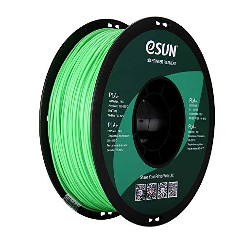 eSUN PLA PRO (PLA+) 3D Printer Filament, Dimensional Accuracy +/- 0.03mm, 1kg Spool, 1.75mm, Peak Green/Light Green, Pantone 359C