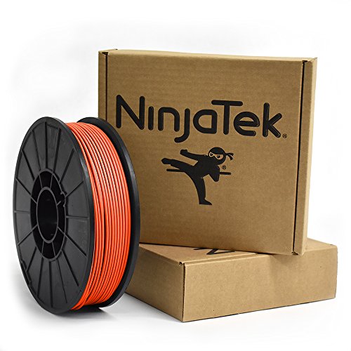 NinjaTek - 3DNF0529010 3DNF05129010 NinjaFlex TPU Filament, 3.00mm, TPE, 1kg Lava (Orange) (Pack of 1)