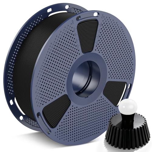 SUNLU FR-ABS 3D Filament 1.75mm 1KG, UL94 V0 Fireproof ABS Filament, Tough & Durable, Reusable Spool, for Electronics, Auto Parts & Tools, Warp-Free Printing, 1KG Spool(2.2lbs), Black