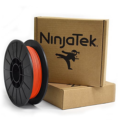NinjaTek 3DCH05129005 NinjaTek Cheetah TPU Filament, 3.00mm, TPE, .5kg, Lava (Orange) (Pack of 1)