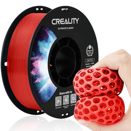 Official Creality TPU Filament, Flexible 3D Printer Filament 1.75mm, 95A Shore High Hardness & Resilience, Dimensional Accuracy +/- 0.03 mm for Most FDM 3D Printers
