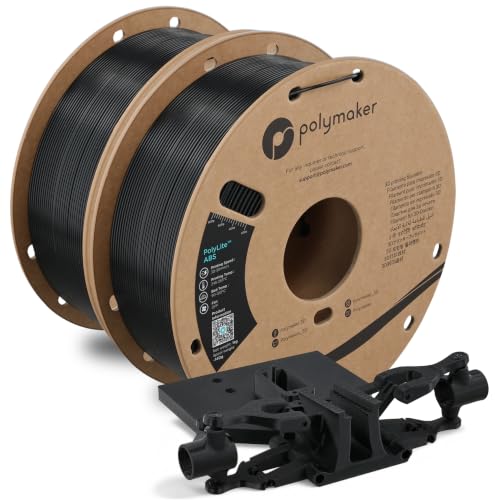 Polymaker ABS Filament Bundle Black*2 2KG 1.75mm, Heat Resistant